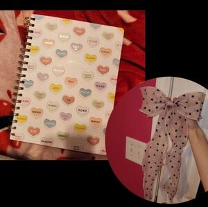 Valentines Notebook & Hairbow